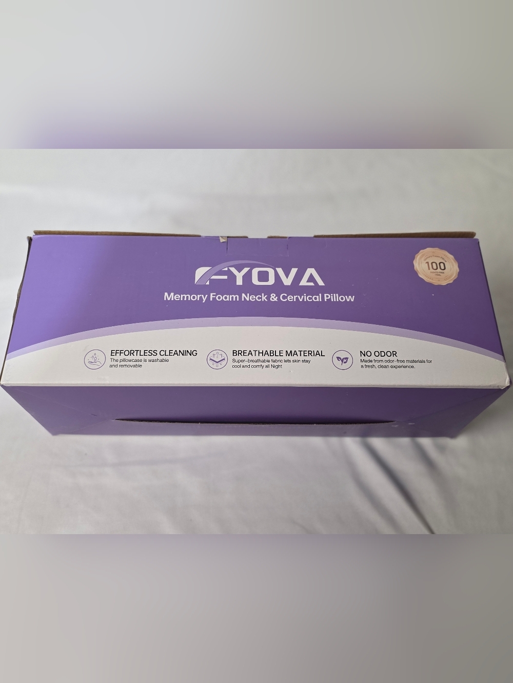F-YOVA Memory Foam Contour Pillow - Ergonomic Support NEW IN BOX - Picture 6 of 13